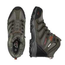 Men's Winter Snow Boots Ankle High Waterproof Hiking Boots Outdoor Lightweight Shoes Trekking Trails - xanh quân đội - Xem 3