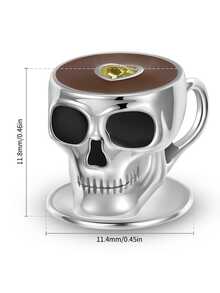 FOREVER QUEEN 1個925純銀萬聖節骷髏打火機頭骨掛飾,適用於手鍊、項鍊