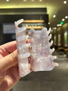 1入日式可愛招財貓造型女士髮夾 - 彩色 - 查看 3