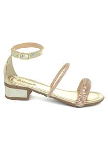 Klicpé Kids Heeled Sandals - 金色 - 查看 7