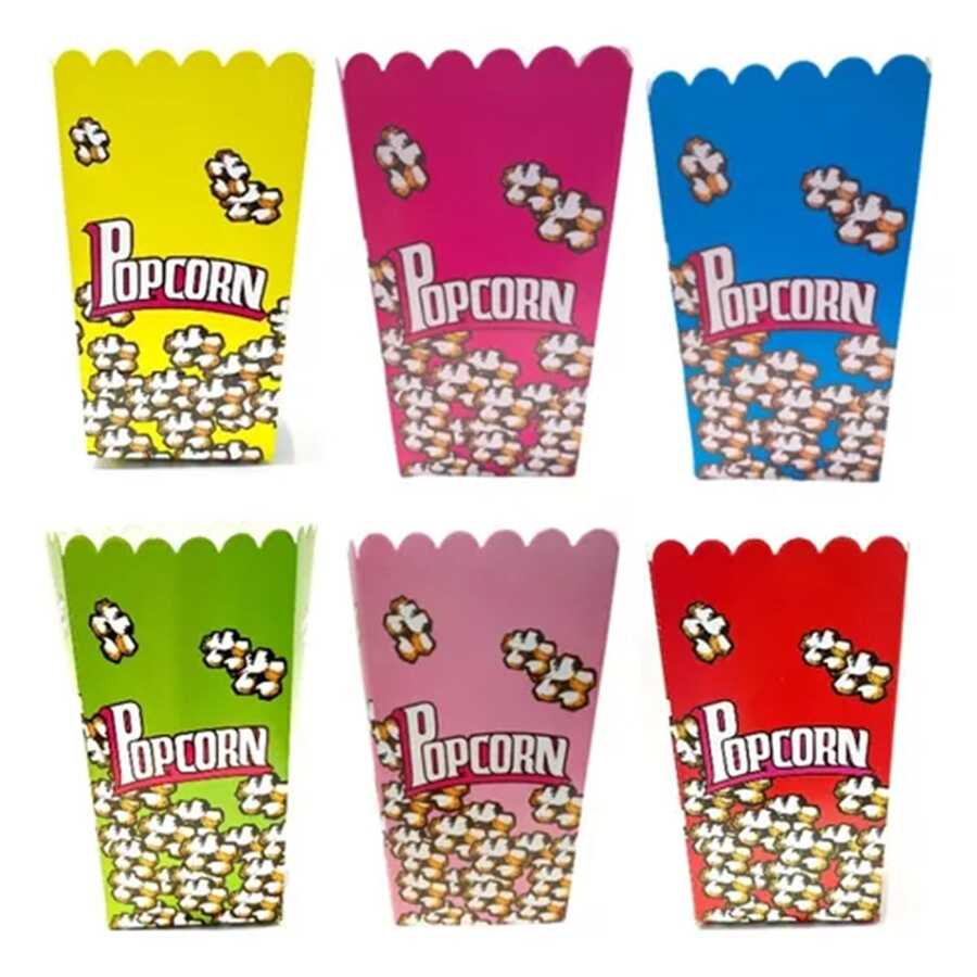 Cajitas Palomeras De Cartón Para Fiestas ( 6 Piezas ) - Rojo - Ver 1