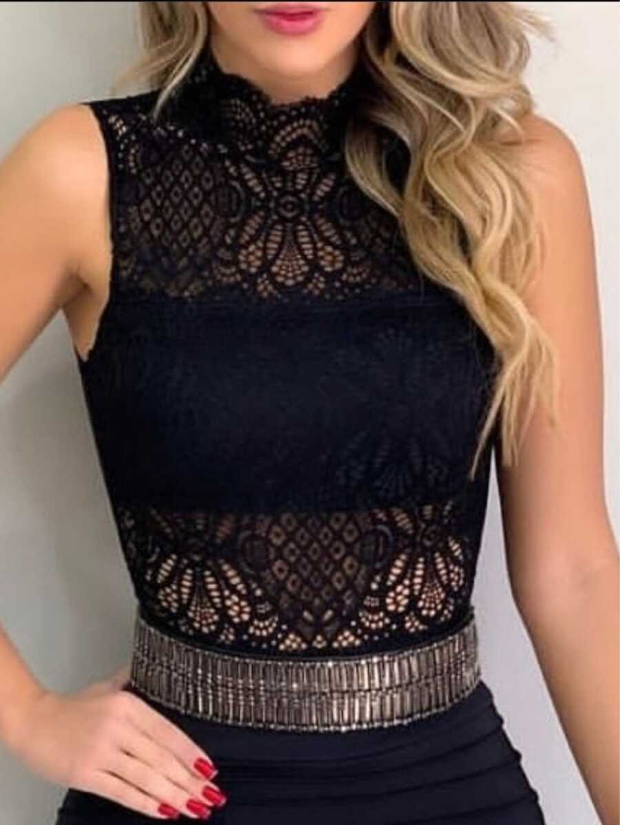 Women Bodysuits - Negro - Ver 1