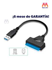 Adaptador Cable Sata Usb A 3.0. Cable Para Disco Duro Rápido  + ¡Regalo! - Negro - Ver 4