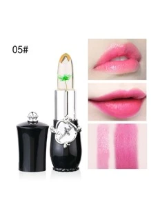 Bálsamo labial de flores secas naturales que cambian de color, bálsamo labial de gelatina de larga duración, hidratante, productos para el cuidado de los labios, bálsamo labial para mujeres y niñas - Turquesa - Ver 1