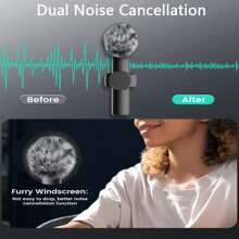 便攜式迷你麥克風即插即用帶防風罩消除噪音無線領夾式麥克風智能降噪適合自拍錄音生活戶外拍攝視頻錄音兼容蘋果手機平板電腦 - 1-2 閃電 - 查看 8