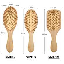 帶增強式通風口和小滾輪設計的木質坐墊刷，提供更好的梳理髮絲和頭部按摩體驗。 - 黃色 - 查看 2