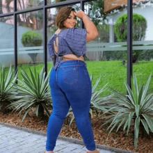 Women Jeans - Màu xanh hải quân - Xem 2
