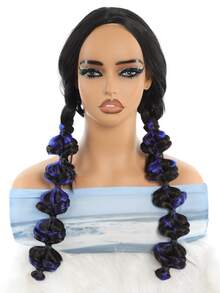 扭麻花辫假发辫子网红泡泡辫仿真头发编发马尾辫平角辫甜美酷辣妹灯笼辫 - 彩色 - 查看 2