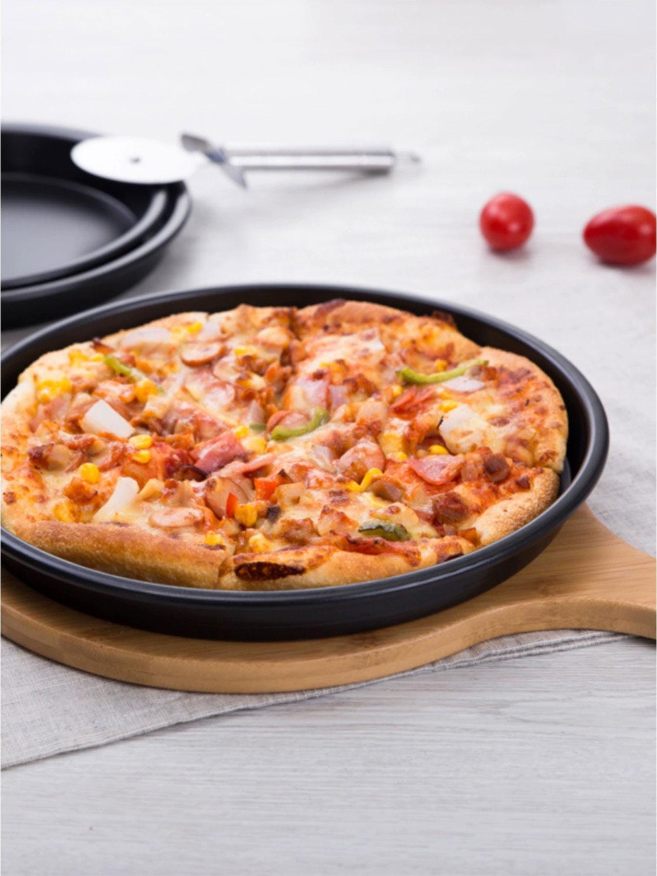 Nonstick Round Pizza Pan, Baking Oven Tray, Multipurpose Household