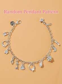 Vòng tay đa năng 1 cái của phụ nữ với mặt dây chuyền ngẫu nhiên - Bạc - Xem 1