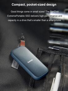 SANDISK SanDisk E30 Portable 1TB 480GB USB3.2 Black Type C Hard Drive External SSD Hard Drive Laptop High Speed 520M/S
