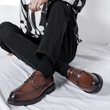 Mùa thu Phong cách Nâu Coa dây Nam Giày cưới nam , Giày cưới - màu nâu - Xem 6