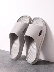 Chanclas de casa interior ducha del baño resistente al desgaste ligero - Gris - Ver 1