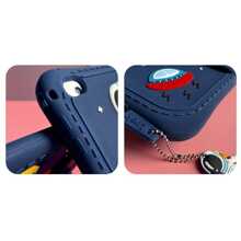 sosofi Capa para iPad infantil com porta-cartões Apple, 1 peça, adorável design de astronauta, à prova de choque, borda envolvente completa, capa protetora de silicone para tablet com função de suporte, compatível com Samsung/iPad - Amarelo - Ver 8