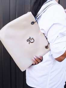 Women Tote Bags - 白色 - 查看 2