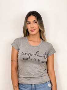 Women T-Shirts - 淺灰色 - 查看 1