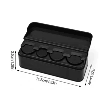 汽车用品通用汽车内饰 S 盒 - 黑色塑料汽车储物盒！轻巧时尚周年纪念生日礼物白领人士礼物男士女士钱包迷你钱包钱包旅行钱包零钱包