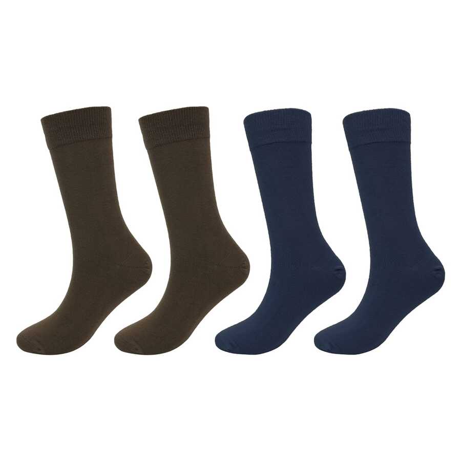 Vớ mắt cá chân cho nam mắc bệnh tiểu đường giữa bắp chân, 4 đôi, chăm sóc da nhẹ nhàng, co giãn vừa vặn, thoáng khí và không bị hạn chế - Nhiều màu - Xem 1