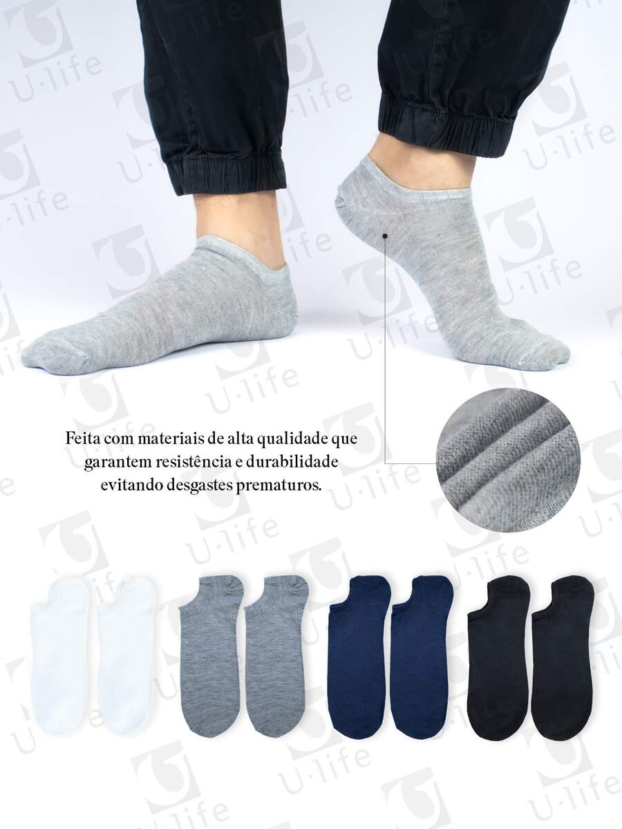 Men Invisible Socks - Jasnoszary - Zobacz 1