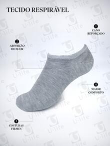 Men Invisible Socks - Jasnoszary - Zobacz 5