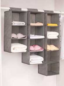1 件灰色可洗悬挂式衣柜收纳盒，多层用于衣物存储和抽屉式衣柜盒装饰秋季装饰节日装饰房间装饰家居装饰秋季装饰卧室装饰 - 灰色 - 查看 1