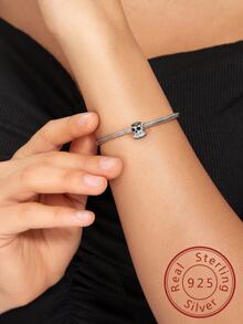 FOREVER QUEEN 1個925純銀萬聖節骷髏打火機頭骨掛飾,適用於手鍊、項鍊