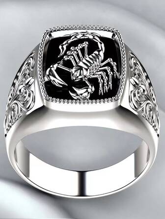 1pc Patterned Scorpion Shaped Ring With Stylish And Unique Design Gift