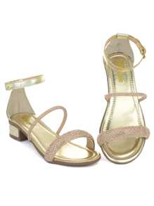 Klicpé Kids Heeled Sandals - 金色 - 查看 6