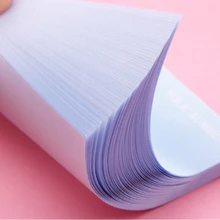 Blue & Yellow Ombre Sticky Note Memo Pads - Baby Blue - View 4