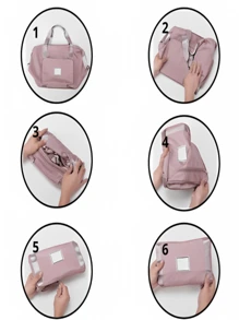 Travel Storage Bags - Màu Đỏ Sâu - Xem 4