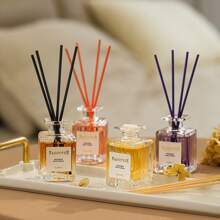 1件装50ml新浪漫城堡香氛精油，家用卧室空气清新剂（外包装和香棒颜色随机） - 紫色 - 查看 4