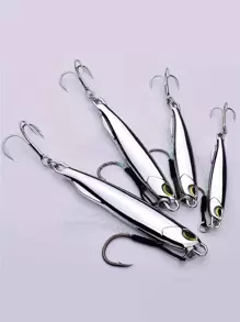 1 mồi câu cá thiết kế phản quang - Bạc - Xem 2