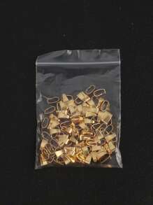 100 Piezas Abrazaderas De Pendiente De Acero Inoxidable, Broches De Sujeción, Ganchos De Arrastre Y Conectores De Enganche Para Suministros Y Accesorios Para La Fabricación De Joyas Diy