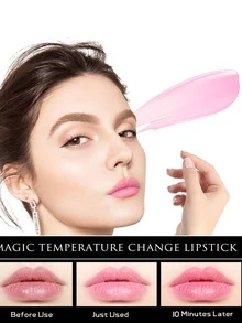 Bálsamo labial de flores secas naturales que cambian de color, bálsamo labial de gelatina de larga duración, hidratante, productos para el cuidado de los labios, bálsamo labial para mujeres y niñas - Turquesa - Ver 6