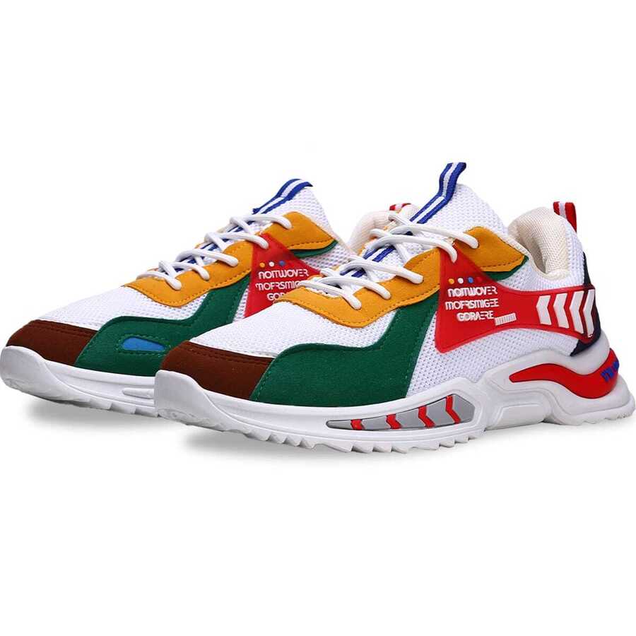 Shendy Vendy Tenis Hombre Calzado Casual para Caballero Tenis Deporte de Moda - Rojo - Ver 1