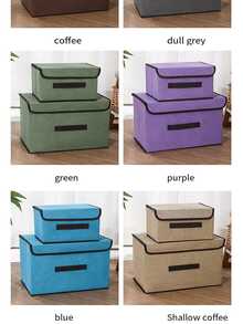 Thùng lưu trữ và sắp xếp - màu xanh lá - Xem 11