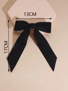 1 件女士大号蝴蝶结发夹，甜美复古日常头饰，适合日常佩戴、派对和节日服装优雅情人节