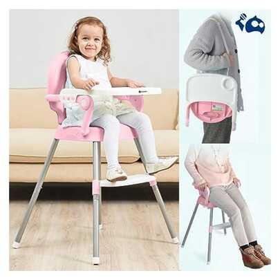 Bluelander Silla Alta Para Bebe Desmontable con Ajuste de Altura y Charola Descubre la Comodidad y Seguridad (MÁXIMO DE COMPRA: 3 PRODUCTOS)