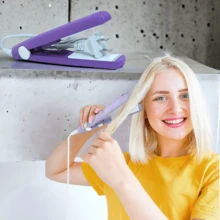 Mini plancha para cabello, diferentes colores.