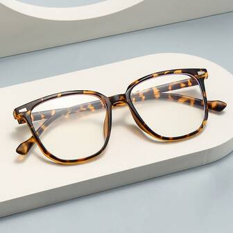 1 件女士复古玳瑁色 Tr 框处方眼镜
