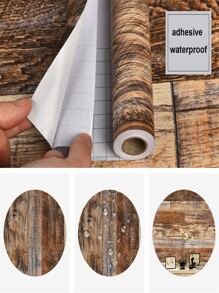 Peel And Stick Wallpaper Wood Stick On Wallpaper Removable Wallpaper For Drawer Countertop Wall Cabinet Shelf Door, Renovation Stickers Peel Wall Panels, Wall Paper, Wallpapers, Spring Decoration Items Refresh Your Home, Festival Decoration Stickers Gifts Birthday Graduation