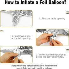 32inch Silver New Year Party Decor Digital Aluminum Foil Balloon - Silver - View 2