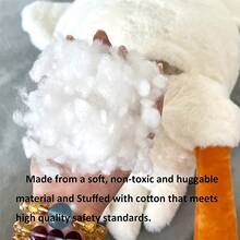 50公分可愛小鵝毛絨布填充玩具鵝毛絨布枕頭,可愛鵝毛絨布鴨子枕頭天鵝玩具,可愛柔軟鵝毛絨布白色填充動物玩具,聖誕節寶貝女孩禮物玩具 - 白色 - 查看 7
