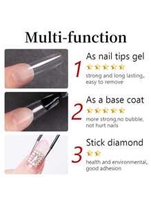 annies 15Ml Nail Tip Bonding Glue For Professional Salon, Professional Nail Glue For Nail Tips For Press On Nails Quick Dry Acrylic Nail Glue Strong And Durable, Extend Gel Nail, Removable - 無色 - 查看 4