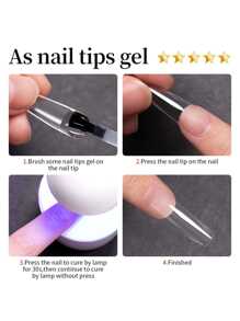 annies 15Ml Nail Tip Bonding Glue For Professional Salon, Professional Nail Glue For Nail Tips For Press On Nails Quick Dry Acrylic Nail Glue Strong And Durable, Extend Gel Nail, Removable - 無色 - 查看 9