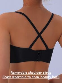 Soutien-gorge Sans Bretelles Pour Femme, Bralette Sans Couture Mince Et Antidérapante, Convient Aux Filles À Petite Poitrine En Été