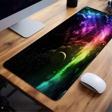 Alfombrilla De Escritorio Y Alfombrilla Para Ratón Con Diseño De Cielo Colorido - Multicolor - Ver 7