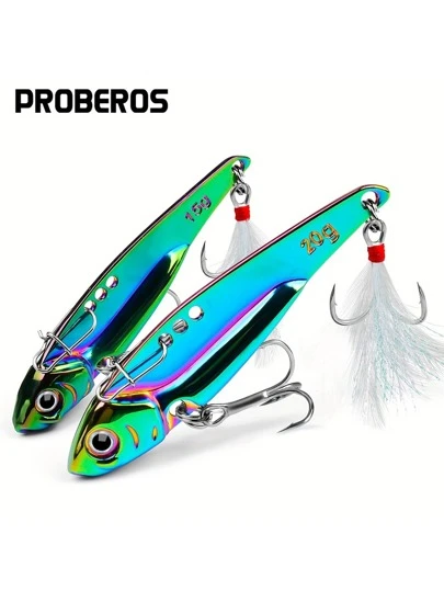 PRO BEROS 1入組反光亮片魚餌