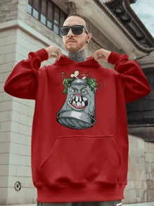 Men Sweatshirts - Đỏ - Xem 1