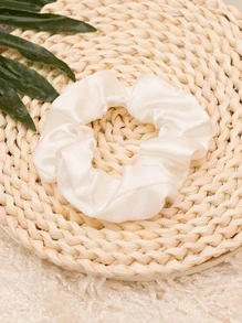 2 件装基本款缎面纯色发带，适合日常休闲使用 - 黑與白 - 查看 4